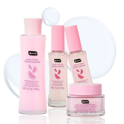 Glow Up Renewing Skin Care Gift Set - 1 Toner, 2 Renewing Serums, 1 Moisturiz...