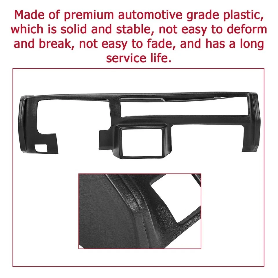 For 1981-1988 Chevy Malibu El Camino Monte Carlo GMC Caballero Dash Cover Cap - Image 3 of 4