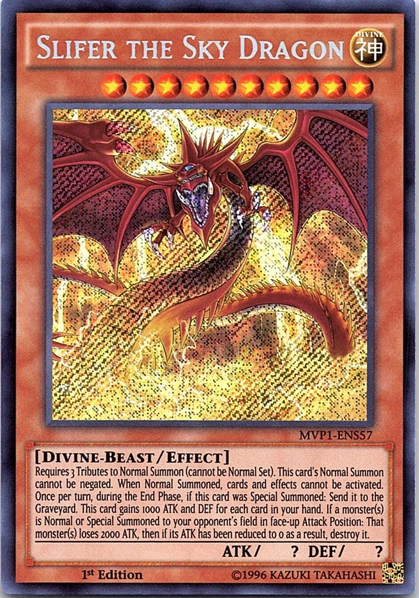 Slifer The Sky Dragon Konami Yu-Gi-Oh! TCG Secret Rare Individual