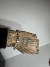 Vtg Milor Italy 925 Sterling Rolo Link Bracelet 24.2 Grams 7.5”