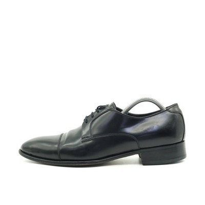 UGO FABIANI Herren Exclusive Schnürschuhe Schwarz Leder Echtleder Oxford EU 42