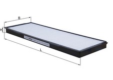 Image of MAHLE LA502 Cabin Pollen Interior Air Filter 377mm Length 20mm Height For SCANIA