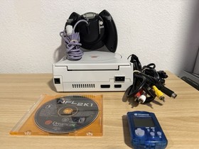 Sega Dreamcast White W/Controller, 1 Game And Memory Card Tested/Working