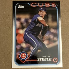 Topps 2024 Series 1 Justin Steele Chicago Cubs #318 Base Set Baseball Card