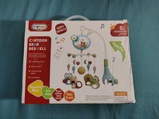 Mobile Cartoon Bed Bell with Music and Light. Remote Controlled
