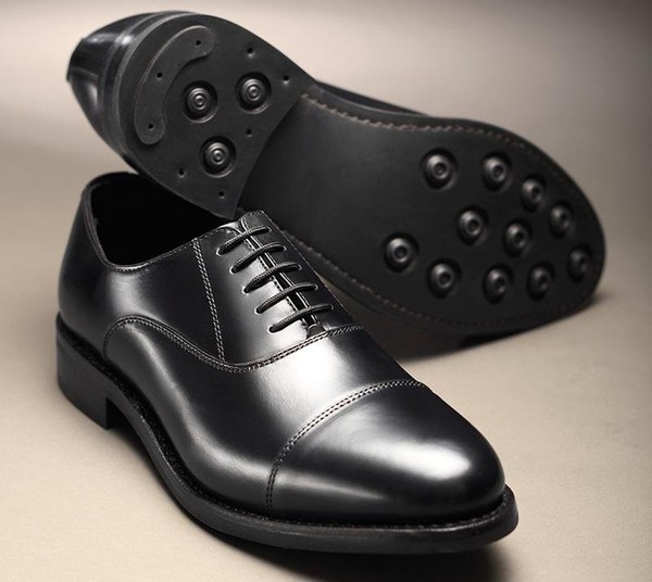 Men Samuel Windsor Heels Black Leather 44