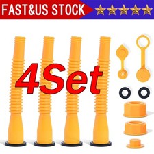 4 x Replacement Gas Can Spout Nozzle Vent Kit for Plastic Gas Cans Old Style Cap