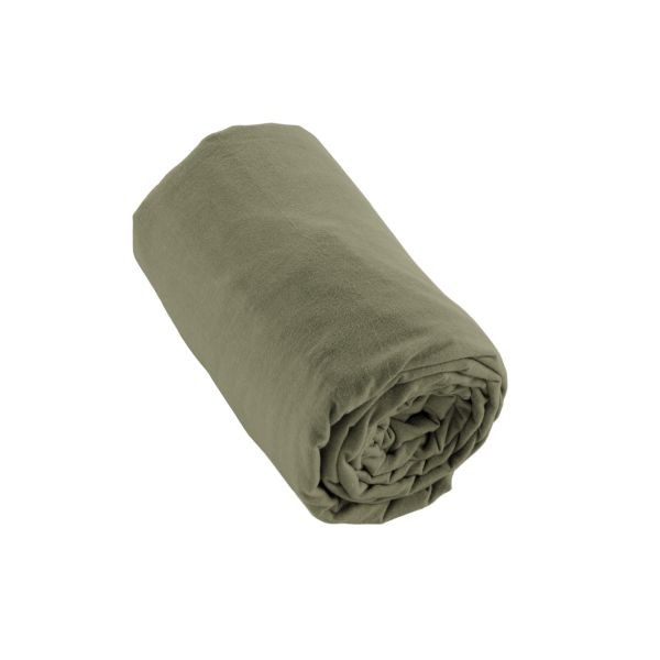 Drap housse flanelle Candice Romarin 140x190 pour des nuits d'hiver chaleureuses