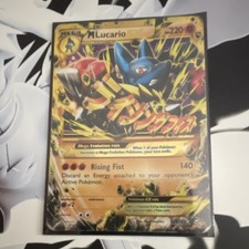 Pokémon M Lucario EX Mega Evolution Secret Rare Holo XY Furious Fists 113/111 on eBay