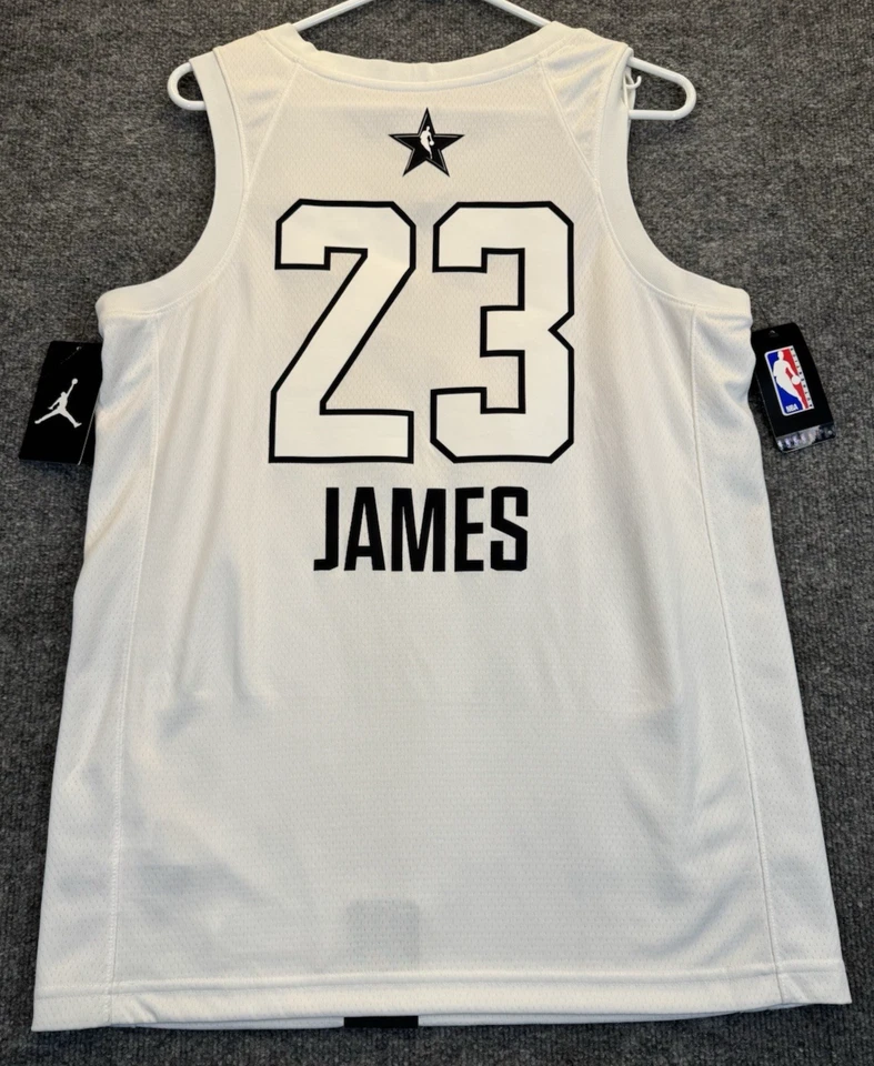 LeBron James 2018 NBA All-Star Jordan Swingman Jersey Men’s 44 NWT Cavs White - Image 3 of 4