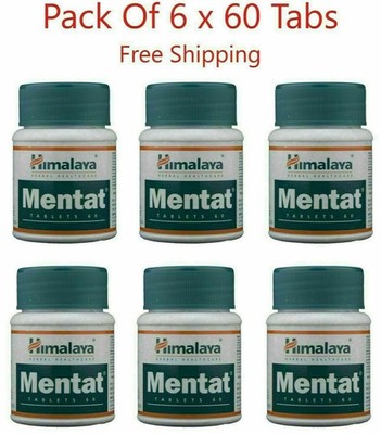 Pack of 6 | Himalaya MENTAT 60 Tablets FREE SHIP