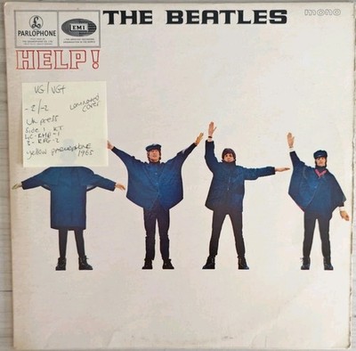 The Beatles Help! Vinyl Record VG/VG+ PMC 1255 1965 