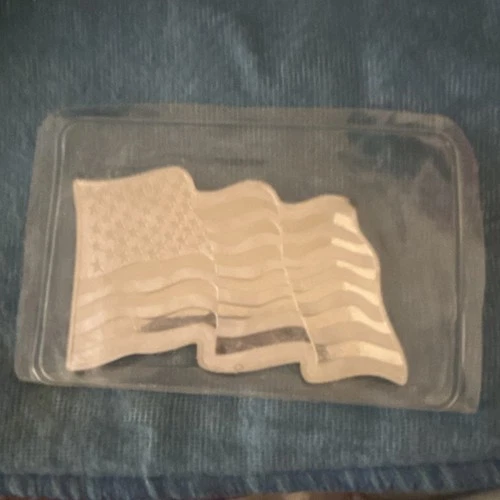 Silver Bar American Flag Design Bullion