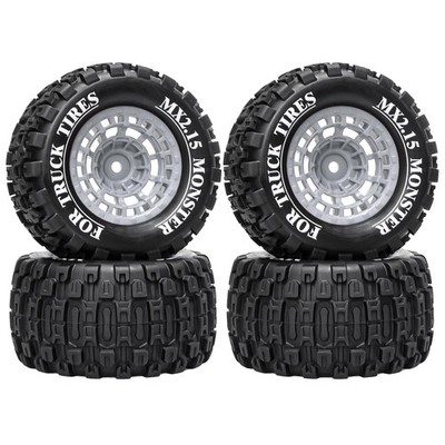 12mm Hex RC Wheel Tires for 1/16 Traxxas Mini Maxx 107154-1 Mini
