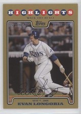 2008 Topps Update Highlights Gold 1554/2008 Evan Longoria #UH137 ns8