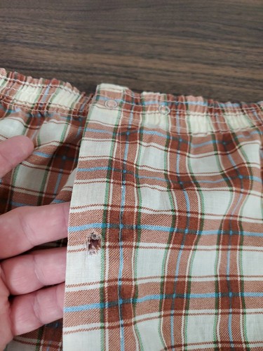 VTG Men’s 50s Marlowe Perm Press 2 Piece Pajamas Button Men's Size Large ☆READ - Picture 15 of 19