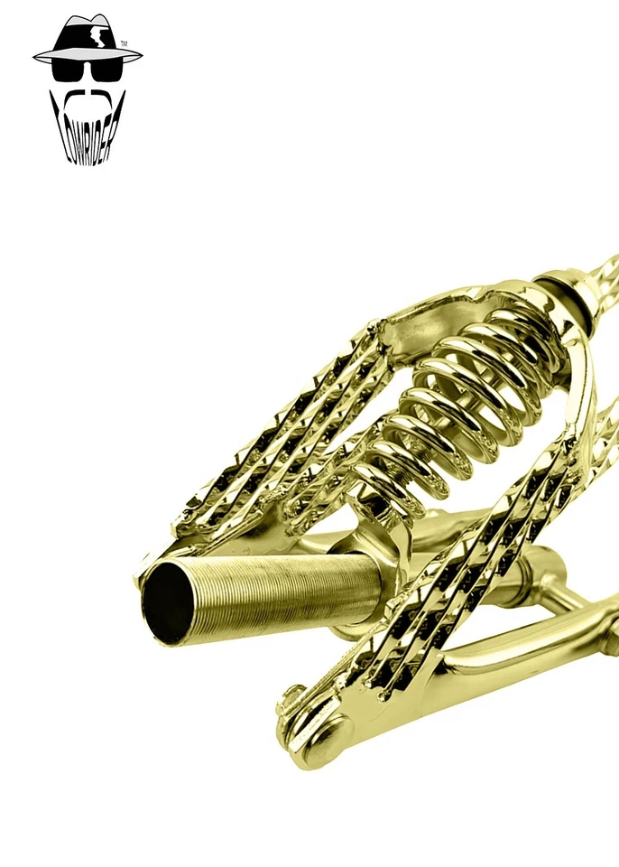 Original Lowrider 26" Deluxe Drop-Down Springer Fork w/Triple Square Twisted Bar - Image 3 of 3