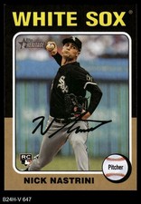 2024 Topps Heritage #647 Nick Nastrini White Sox RC 8 - NM/MT
