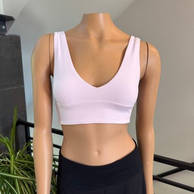 Lululemon Align V-Neck Bra Light Support A/B Cup Pink Pearl Size 4 LW2DTIS