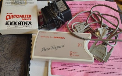 Bernette for Bernina Deco. Embroidery PES file to card transfer