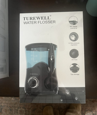 TUREWELL FC162 Water Flosser, 10 Pressure Settings, Tip Storage *FLASH SALE*