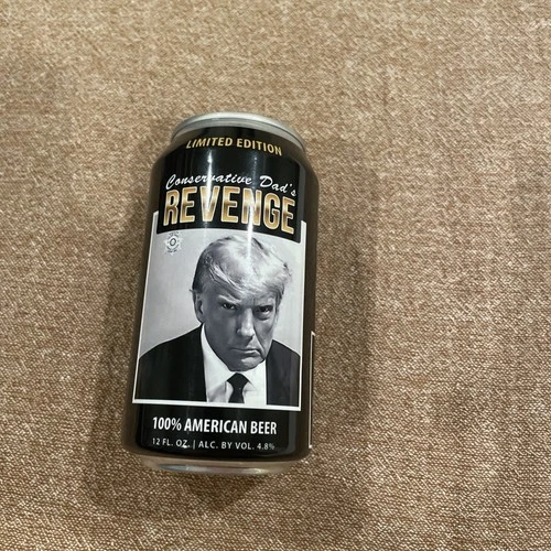 Conservative Dad's Revenge - Donald Trump - Empty Beer Can Top Opened