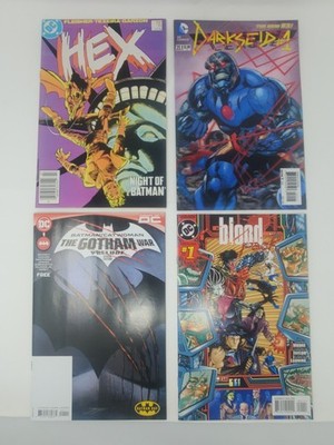 4x DC Comic Lot - Hex#11 (1stapp:Batman2050),JusticeLeague#23.1(MotionCover) +2