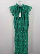 Pre-Owned Ann Taylor Green Size Small Maxi Short Sleeve Dress