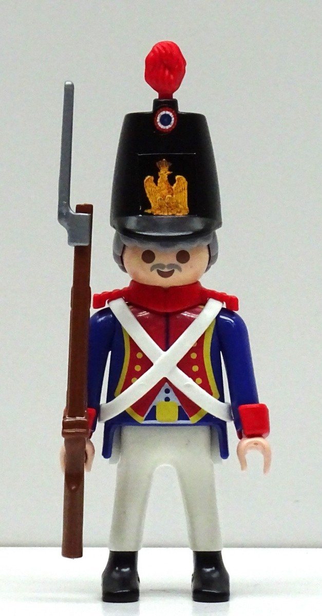 5 X Gardes Hussards Dragons Playmobil - Noir Et Blanc - Personnalisation Napoléon