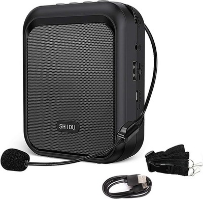 Mini Voice Amplifier Portable Rechargeable Bluetooth Speaker with Wired Micro...