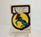1975 BLACK WIDOW STICKER Vintage Topps Marvel Comic Book Super Heroes card hero