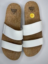 REEF Vista Hi Platform Sandal Women's White Size 9 NWOT REEF