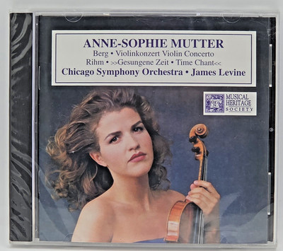 NEW Anne-Sophie Mutter CD Violin Concerto Berg Rihm Chicago Symphony Levine