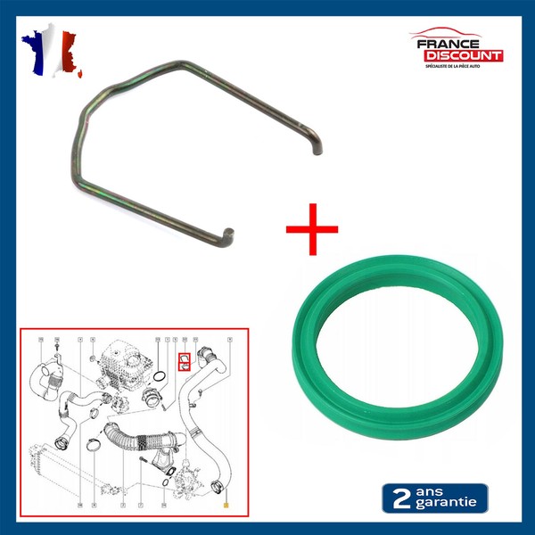 Dichtung Schlauch + Klemmen Turbolader Erwartet NV400 DCI 1655800Q0A 0155100Q0H-image