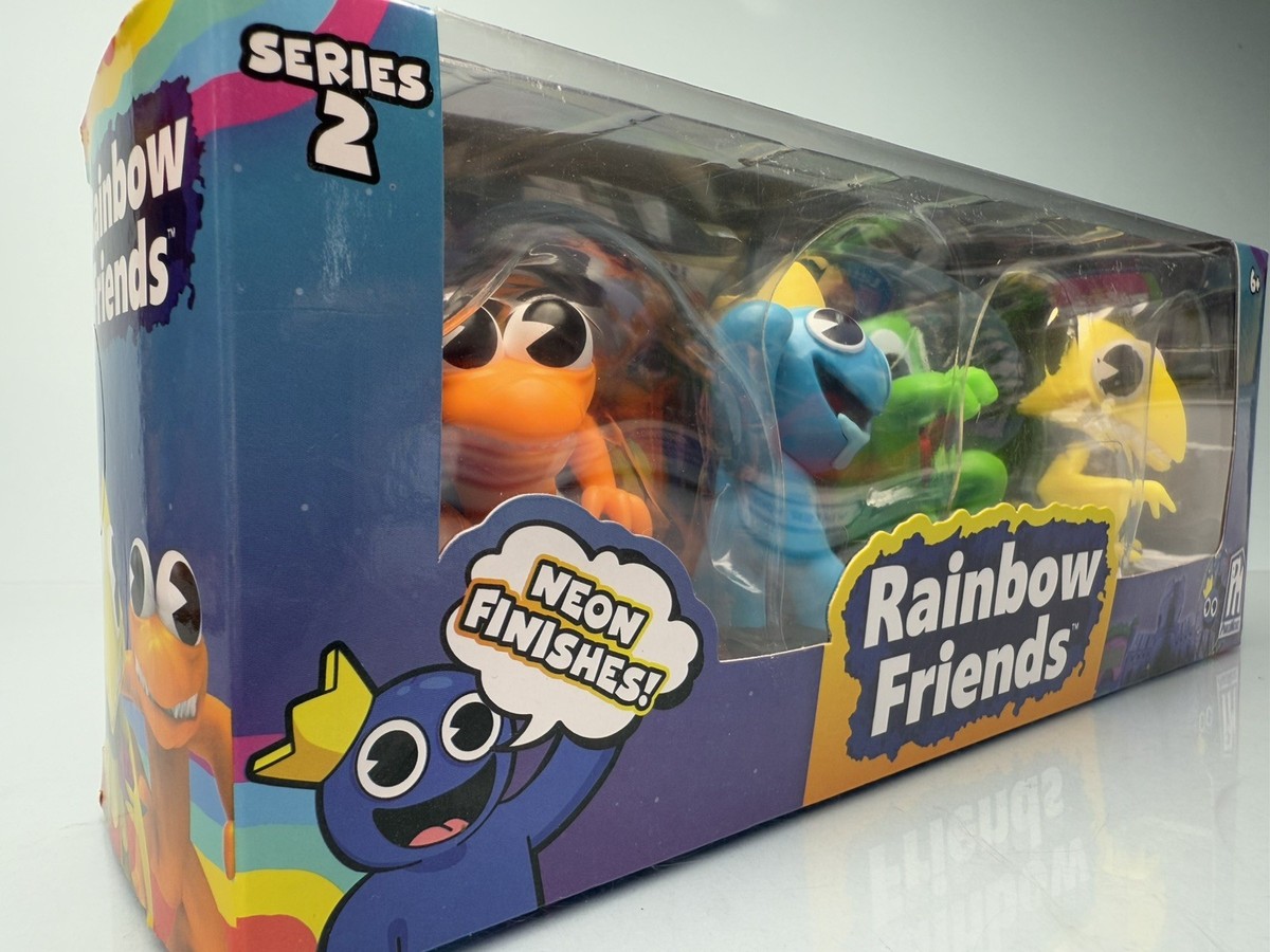 Roblox Rainbow Friends Mini Figure 4 Pack Yellow Orange Blue Green
