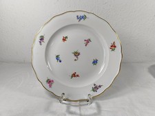 Meissen Dinner Plate Dinner Plate I Choice - Colourful Flower & Gold Rim - Ø 25.0 around 1930