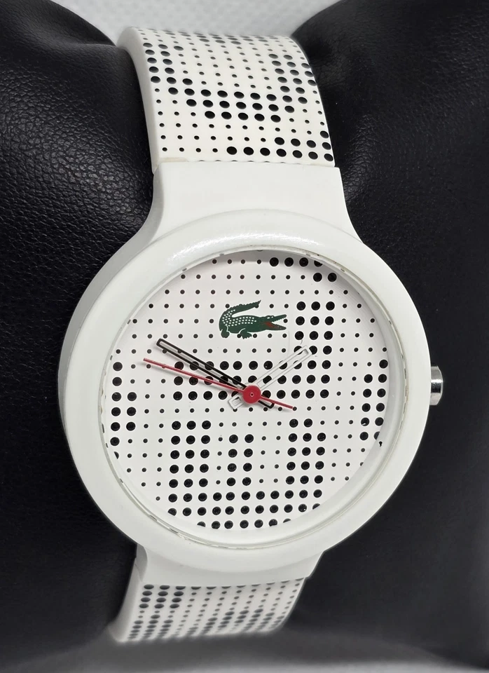 Reloj para mujer Lacoste de moda blanco negro lunares correa de polietileno LC.46.1.29.2224 12 Foto 3 de 4