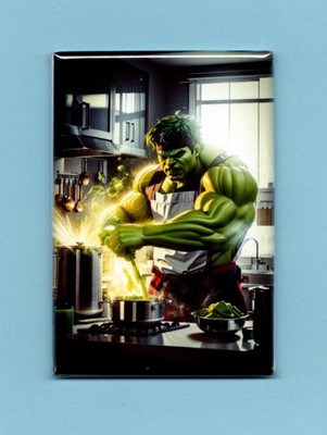 THE INCREDIBLE HULK COMIC BOOK COVER *2X3 FRIDGE MAGNET* MARVEL SUPER HERO GREEN