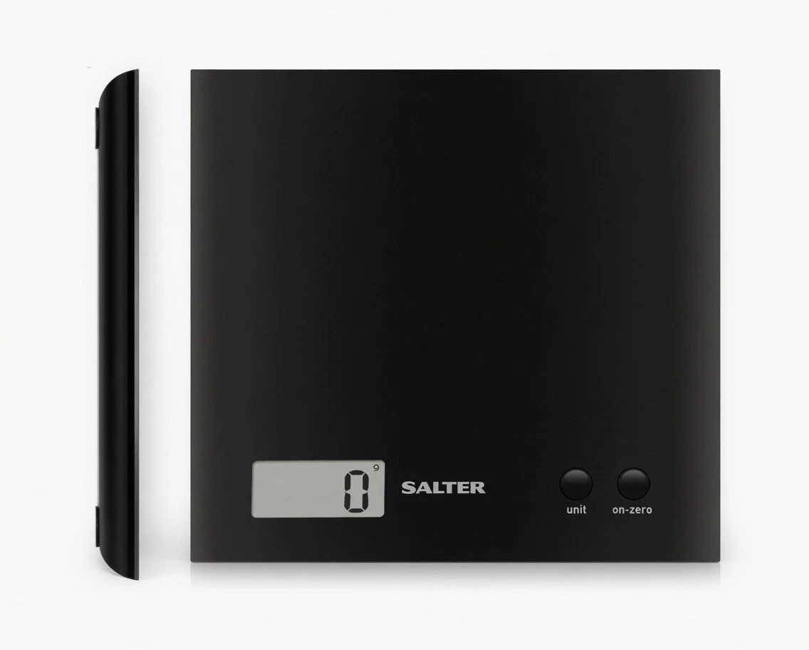 Salter Arc 3kg Digital Kitchen Scale - Black, Tare Function, Unit Conversion