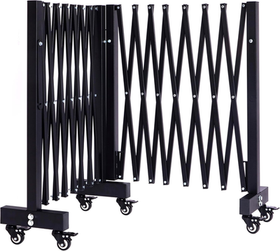 #ad 16.5FT Expandable Barricade Gate Expandable Metal Barricade Gate Alloy Fence an $204.58