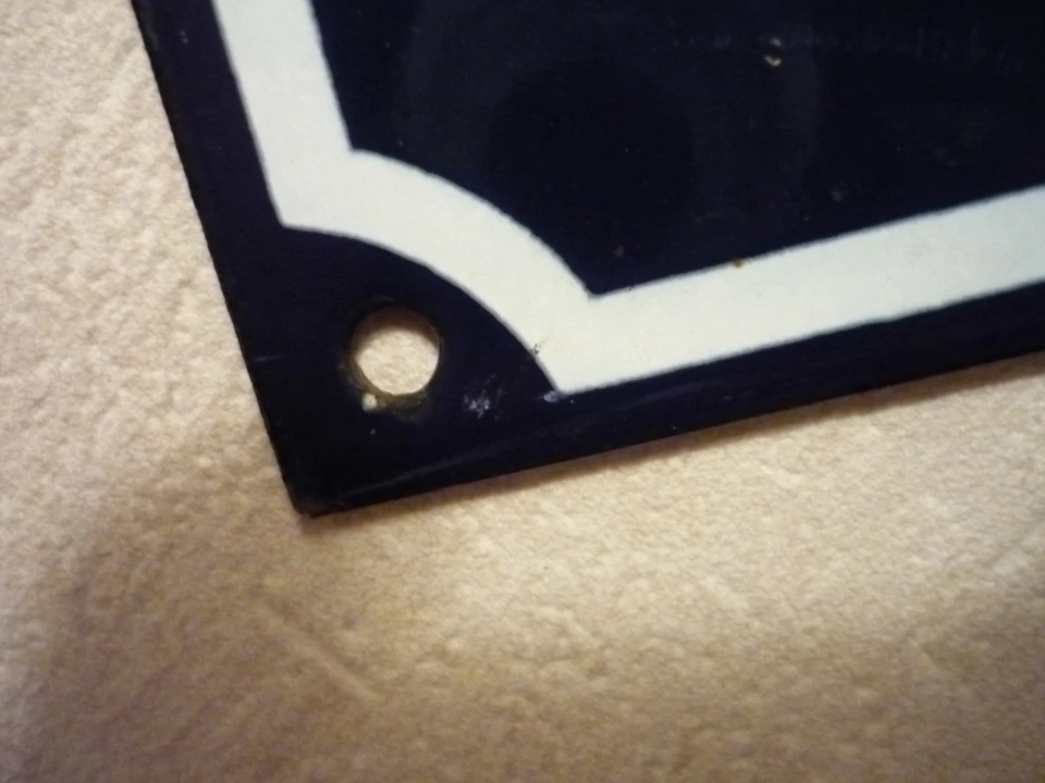 Plaque émaillée ancienne N° de rue "2" en bon état dimensions 15 x 10 cms. - Photo 4/4