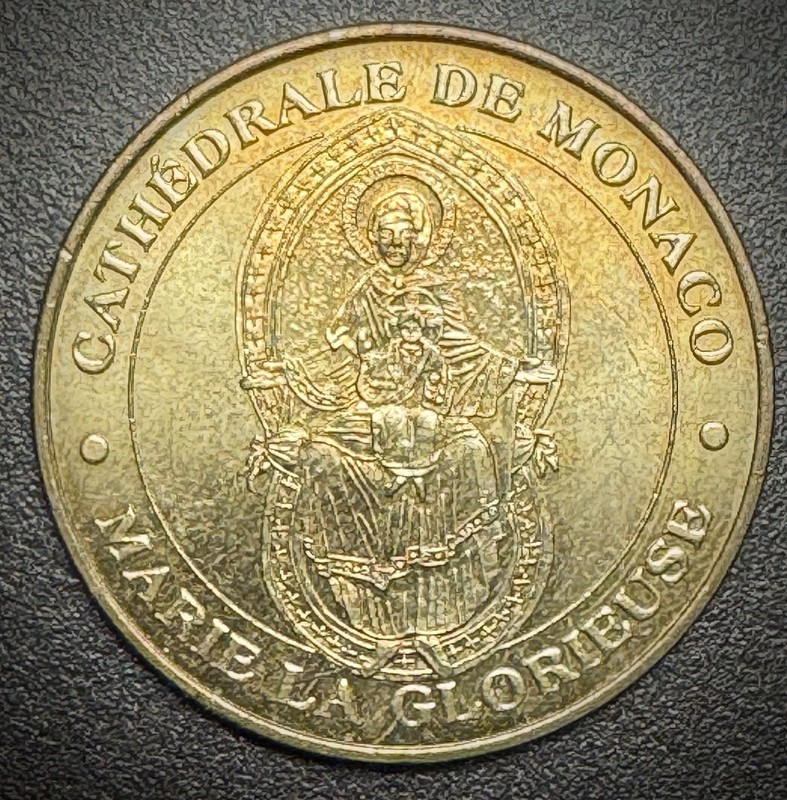 Monnaie de Paris Monaco Cathedral Medal. Cathédrale de Monaco Marie la Glorieuse