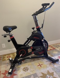 Yosuda Upright Exercise Bike YB007R Black/Red 330lb Odometer Gym Home