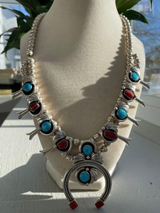 Old Pawn Squash Blossom Necklace | eBay