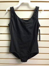 Body Wrappers BWC315 Women's Size XS Fits Child Medium 8-10 Black Tank Leotard