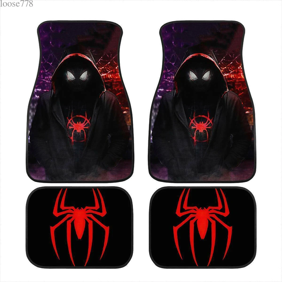 Miles Spider-Man Car Floor Mats