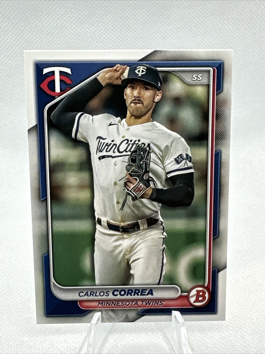 その他 CARLOS CORREA bowman refractor auto 2024 Bowman #23 Carlos Correa Minnesota Twins Baseball Card