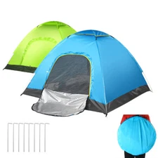 Waterproof Automatic 3-4 People Outdoor Instant PopUp Tent Camping Hiking Canopy