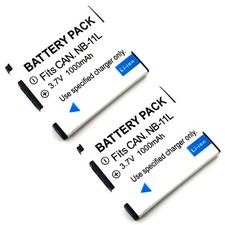 2x Battery For NB-11L Canon Powershot A2300 A2400 IS A2500 A2550 A2600 A3400 IS