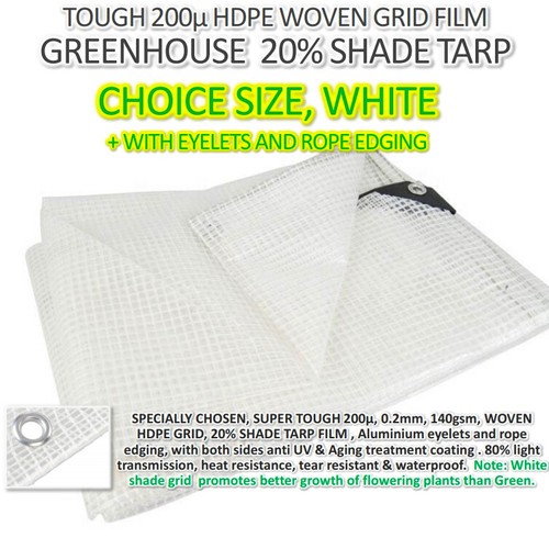 GREENHOUSE COVER WOVEN PLASTIC Ultra-Tough HDPE Anti UV Age Pro COMMERCIAL FILM - Picture 25 of 29